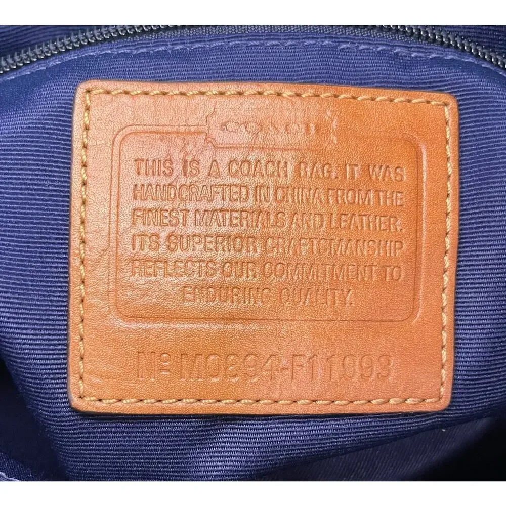 Y2K Coach F11993 Hamptons Sateen Satchel Bag